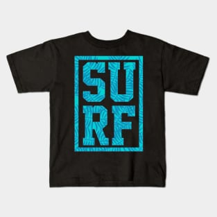 Blue Surf Logo Kids T-Shirt